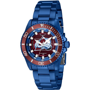 NHL Colorado Avalanche Quartz Blue Dial Watch