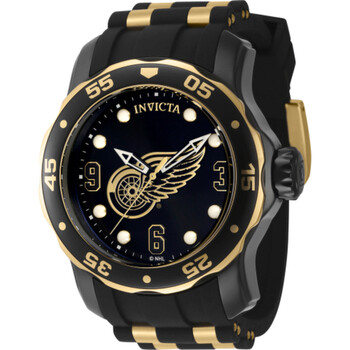 NHL Detroit Red Wings Quartz Black Dial Watch