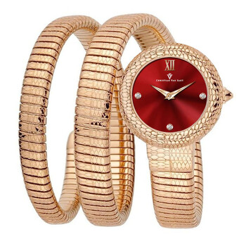 Naga Quartz Red Dial Watch CV0893