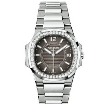 Nautilus Grey Dial 18kt White Gold Watch 70101G010