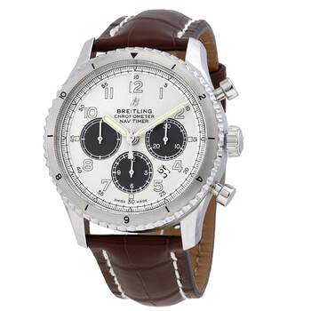 Navitimer 8 Chronograph Automatic Chronometer Silver Dial Watch AB01171A1G1P1