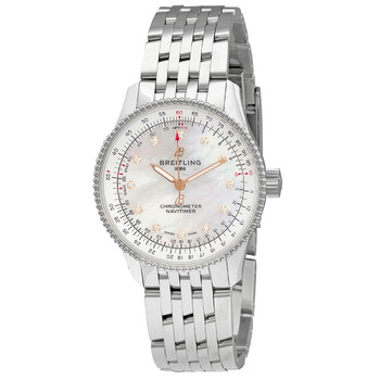 Navitimer Automatic Chronometer Diamond White Mother of Pearl Dial Watch A17395211A1A1
