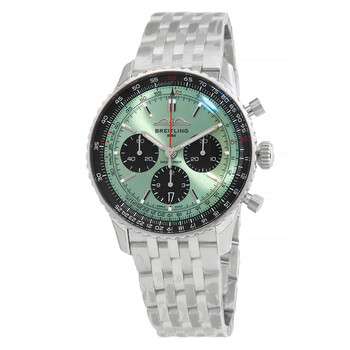 Navitimer B01 Chronograph Automatic Chronometer Mint Green Dial Watch AB0138241L1A1