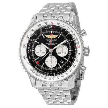 Navitimer GMT Black Dial Watch AB044121BD24