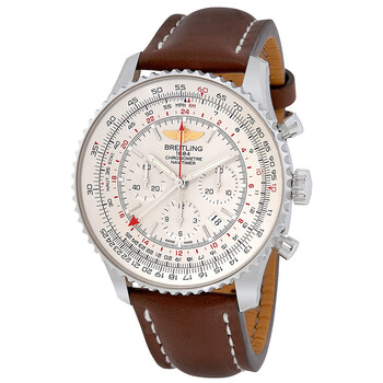 Navitimer GMT Chronograph Brown Leather Watch AB044121G783BRLT