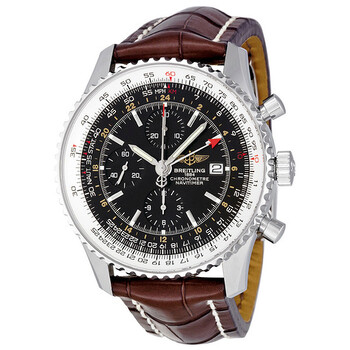 Navitimer World Automatic Chronograph Black Dial Watch A2432212B726BRCD