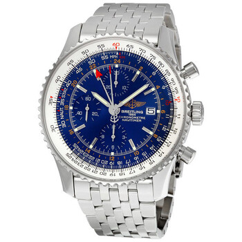 Navitimer World Blue Dial Watch A2432212C651SS