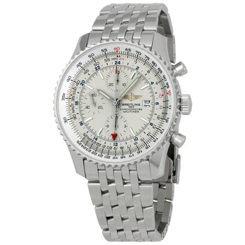 Navitimer World Chronograph Automatic Chronometer Silver Dial Watch A2432212G571453A