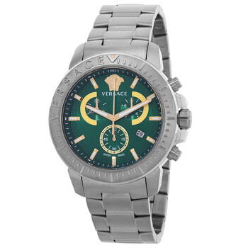 New Chrono Chronograph Quartz Green Dial Watch VE2E00821