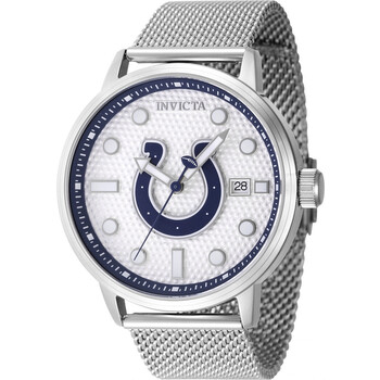 Nfl Indianapolis Colts Quartz Silver Dial Watch