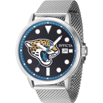 Nfl Jacksonville Jaguars Quartz Black Dial Watch