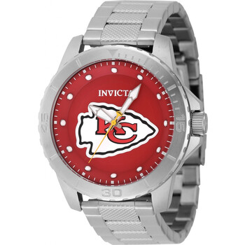 Nfl Kansas City Chiefs Quartz Red Dial Watch