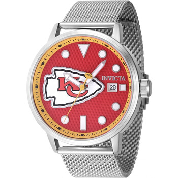 Nfl Kansas City Chiefs Quartz Red Dial Watch
