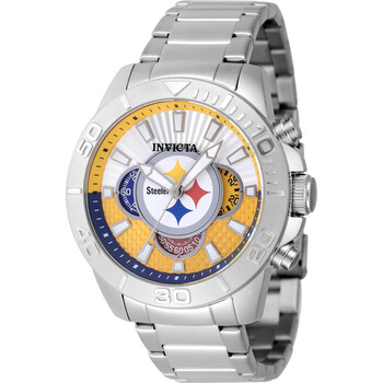 Nfl Pittsburgh Steelers Chronograph GMT Quartz Watch