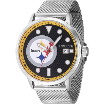 Nfl Pittsburgh Steelers Quartz Black Dial Watch