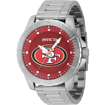 Nfl San Francisco 49ers Quartz Red Dial Watch