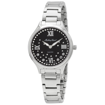 Nicole Diamond Quartz Black Dial Watch D985SAN