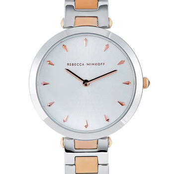 Nina Quartz Silver White Dial Watch