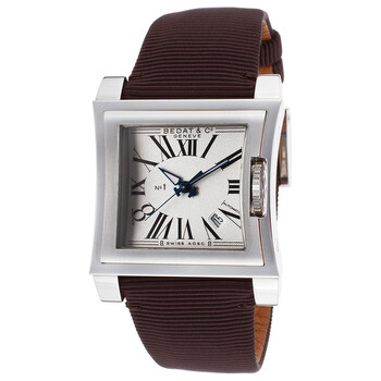 No. 1 Silver Dial Satin Strap Automatic Watch 114.010.100
