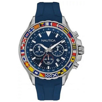 Nst 1000 Flags Chronograph Quartz Blue Dial Watch NAD19562G