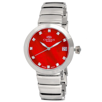 ON5559SS Quartz Red Dial Watch ON5559SSLRD