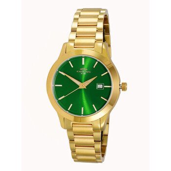 ONJ4441 Green Dial Yellow Goldtone Watch ONJ44410LGGN