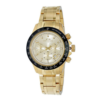ONZ6612 Chronograph Tachymeter Goldtone Dial Watch ON6612MGG