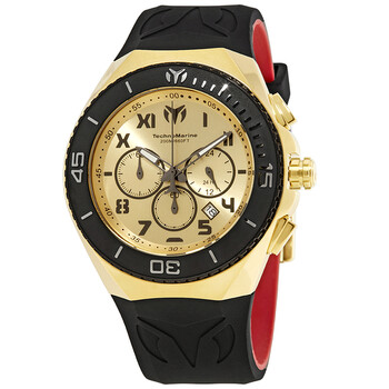 Ocean Manta Chronograph Gold Dial Watch