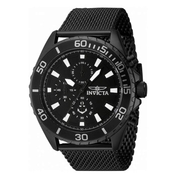 Ocean Voyage Chronograph Quartz Black Dial Watch