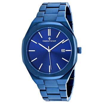 Octavius Slim Quartz Blue Dial Watch CV0526