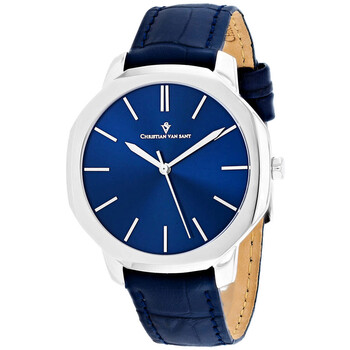 Octavius Slim Quartz Blue Dial Watch CV0532