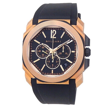 Octo LOriginale Chronograph Automatic Black Dial Watch