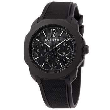 Octo Roma Chronograph Automatic Black Dial Watch