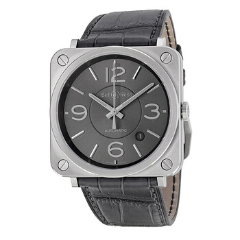 Officer Ruthenium Dial Automatic Watch BRSOFFRU
