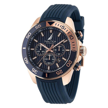 One Chronograph Quartz Blue Dial Watch NAPNOS305