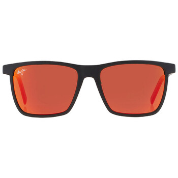 One Way Hawaii Lava Rectangular Sunglasses RM87502