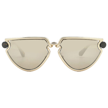 Open Box  Burberry Gold Mirror Irregular Sunglasses BE3152 11095A