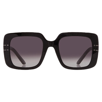 Open Box  Dior Smoke Gradient Square Sunglasses DIORSIGNATURE S11I 14A1 CD40171I 01B