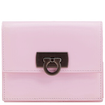 Open Box  Ferragamo  Gancini Clasp Compact Wallet