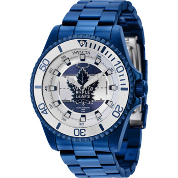 Open Box  Invicta NHL Toronto Maple Leafs Quartz Silver Dial Watch