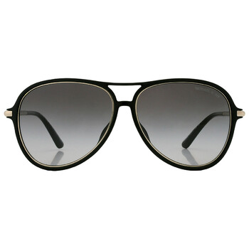 Open Box  Michael Kors Breckenridge Dark Gray Gradient Pilot Sunglasses MK2176U 30058G
