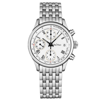 Open Box  Paul Picot Telemark Chronograph Automatic White Dial Watch P4102.20.113B