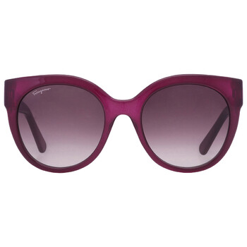 Open Box  Salvatore Ferragamo Purple Gradient Cat Eye Sunglasses SF1031S 513