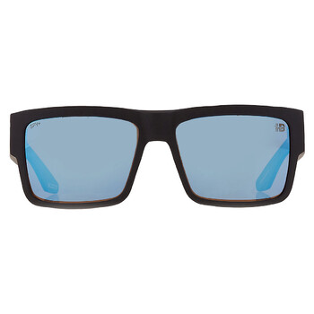 Open Box  Spy CYRUS Polarized Ice Blue Mirror Square Sunglasses
