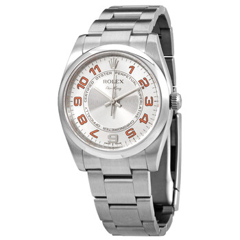 Oyster Perpetual 34 Silver Dial Stainless Steel Bracelet Automatic Watch 114200SCOAO