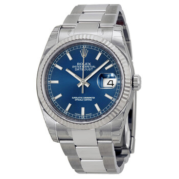 Oyster Perpetual 36 mm Automatic Blue Dial Stainless Steel Bracelet Watch 116234BLSO