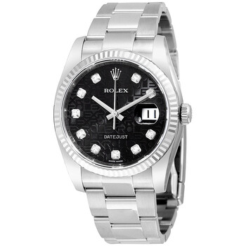 Oyster Perpetual 36 mm Black Dial Stainless Steel Bracelet Automatic Watch 116234BKJDO