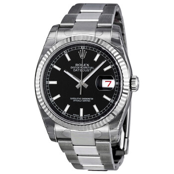 Oyster Perpetual 36 mm Black Dial Stainless Steel Bracelet Automatic Watch 116234BKSO
