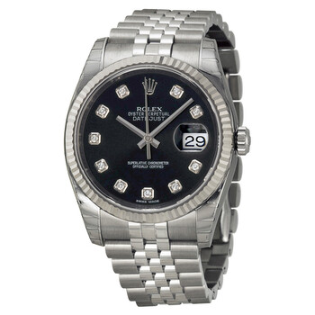 Oyster Perpetual 36 mm Black Dial Stainless Steel Jubilee Bracelet Automatic Watch 116234BKDJ