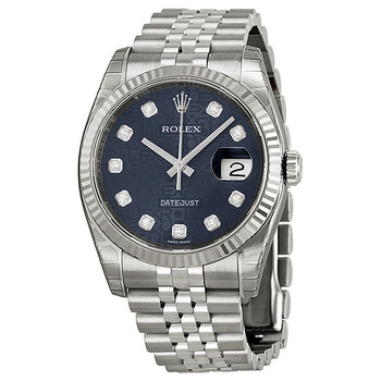 Oyster Perpetual 36 mm Blue Dial Stainless Steel Jubilee Bracelet Automatic Watch 116234BLJDJ